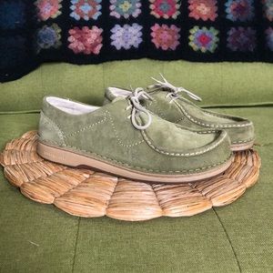 Birkenstock green suede shoe 39/8